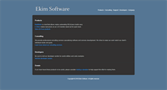 Desktop Screenshot of ekimsoftware.com