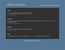 Tablet Screenshot of ekimsoftware.com